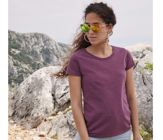 FRUIT OF THE LOOM SC600 - Damen-T-Shirt Rundhalsausschnitt 160
