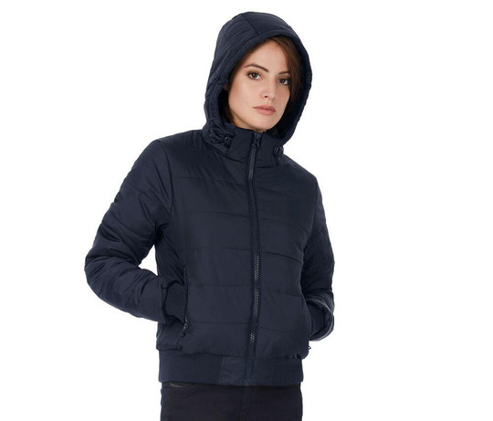 B&C BC336 - Women's hooded down jacket
