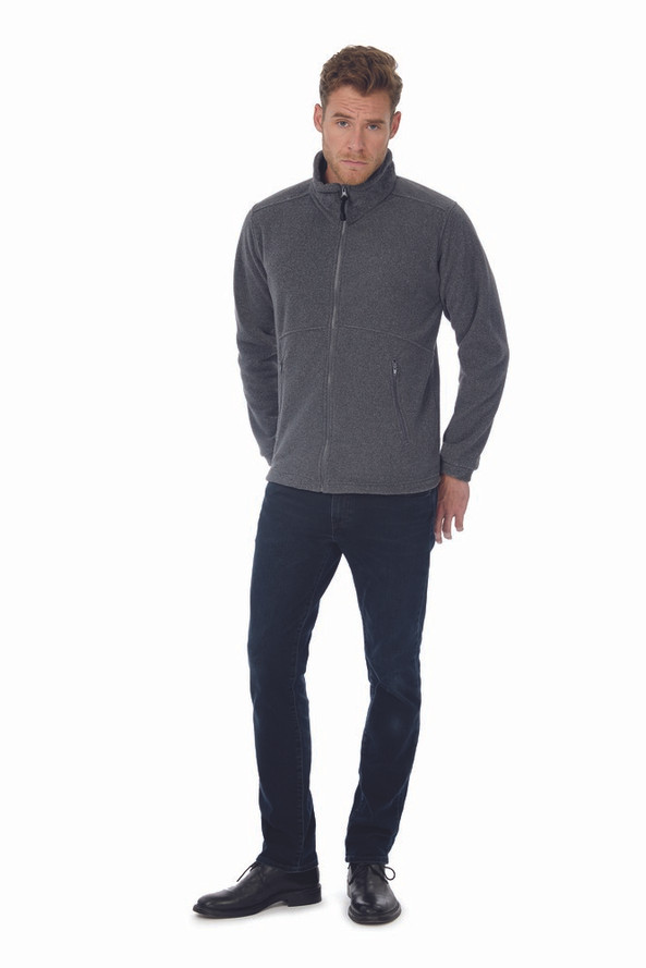 B&C BC600 - Herren Fleecejacke mit großem Reißverschluss