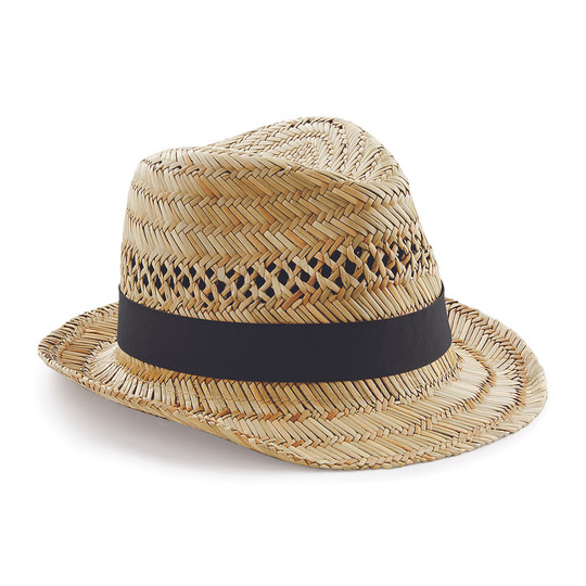 BEECHFIELD BF730 - STRAW SUMMER TRILBY