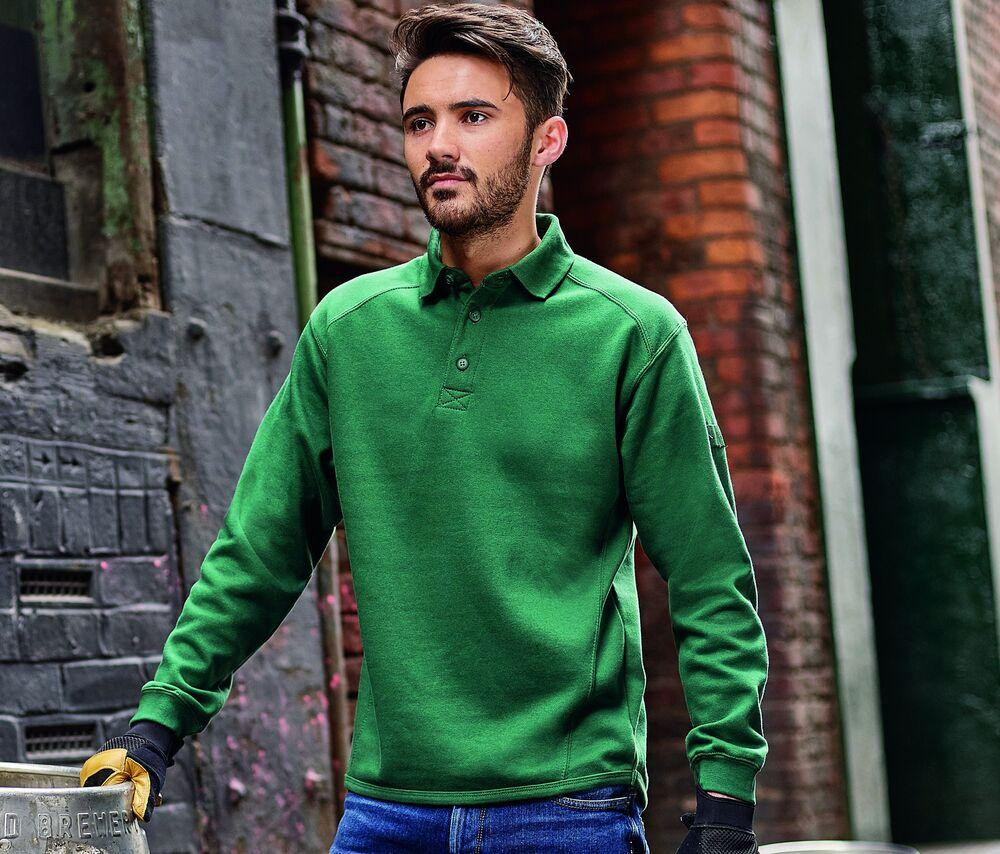 RUSSELL JZ012 - HEAVY DUTY WORKWEAR COLLAR SWEATSHIRT