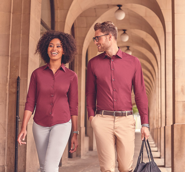 Russell Collection JZ46F - Ladies' 3/4 Sleeve Fitted Shirt