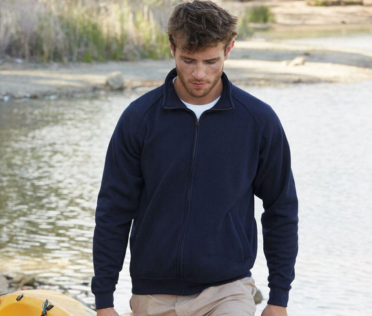 FRUIT OF THE LOOM SC365 - Herren-Sweatshirt mit durchgehendem Reißverschluss
