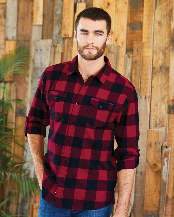 Burnside 8210 - MEN'S WOVEN PLAID FLANNEL