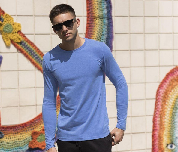 SF Men SF124 - MEN'S FEEL GOOD LONG SLEEVED STRETCH T