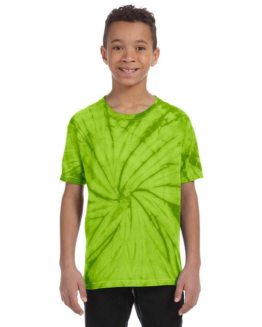 Tie-Dye CD101Y - Camiseta Spider Tie-Dyed juvenil de 5,4 oz. y 100% algodón
