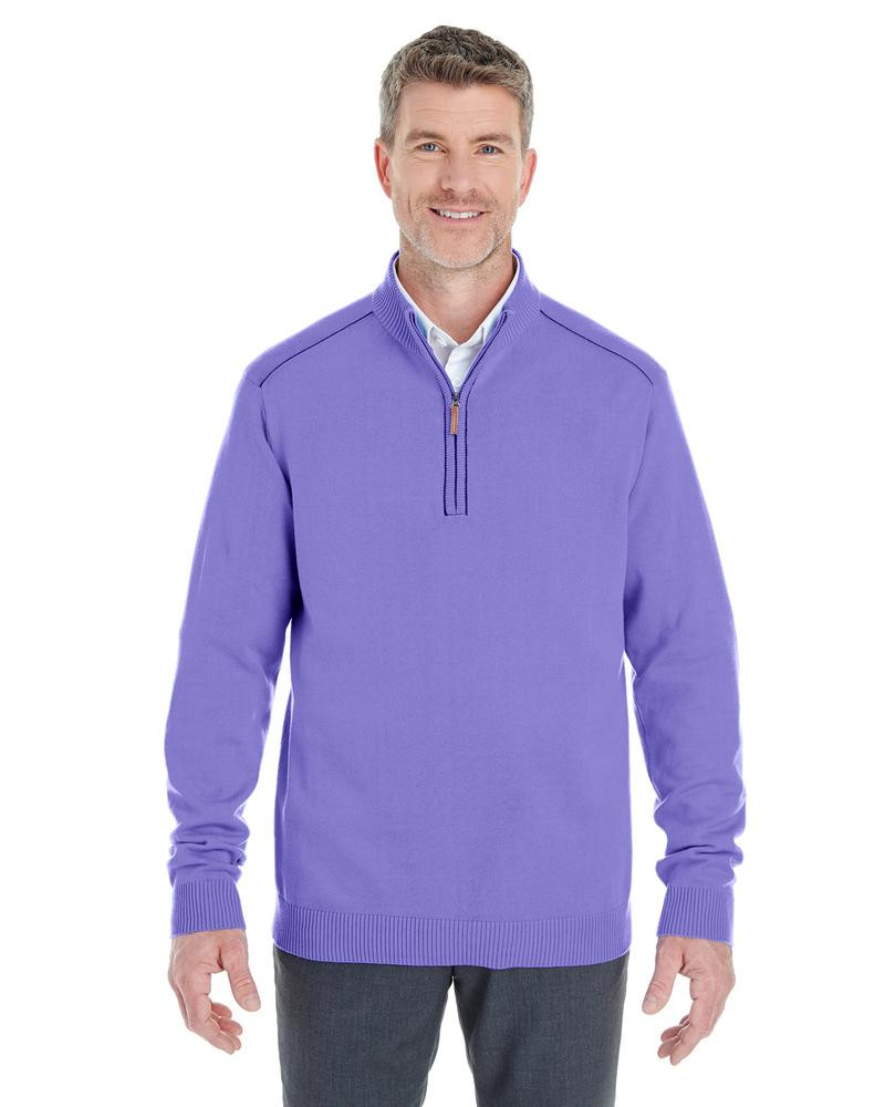 Devon & Jones DG478 - Men's Manchester Fully-Fashioned Half-Zip Sweater