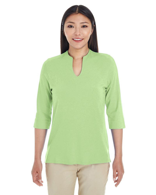 Devon & Jones DP188W - Top de escote abierto ajustado Ladies Perfect Fit