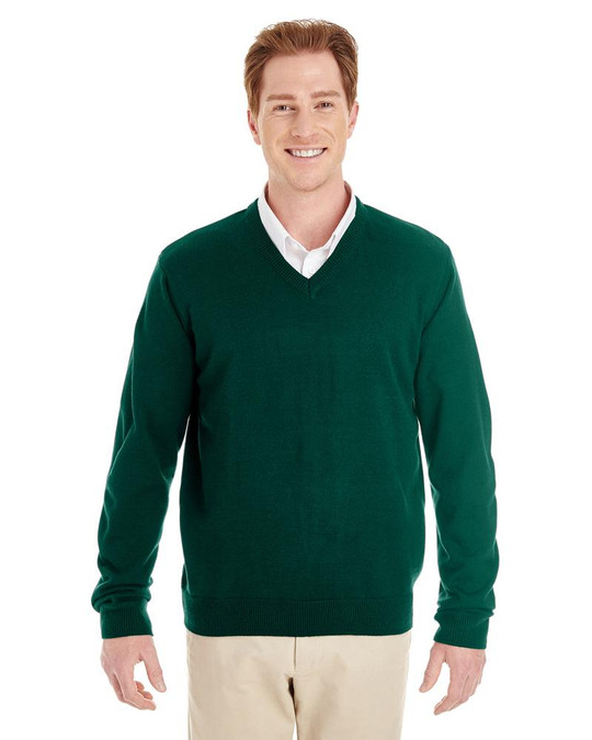 Harriton M420 - Pull à col en V Pilbloc pour hommes