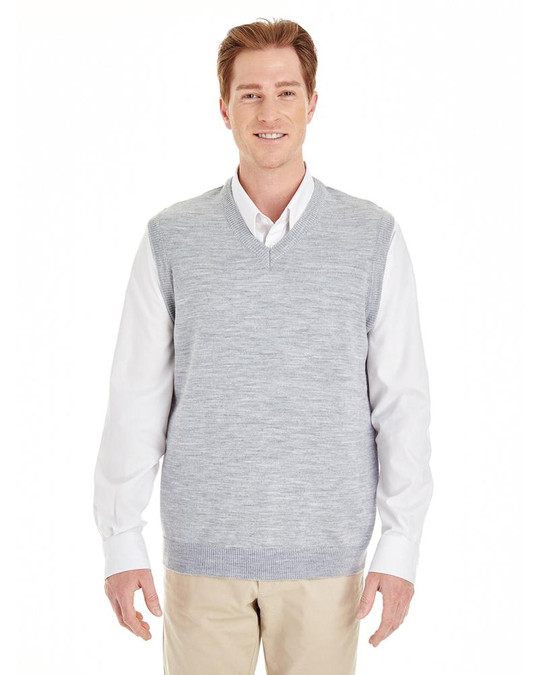 Harriton M415 - Gilet sans manches à col en V Pilbloc pour hommes
