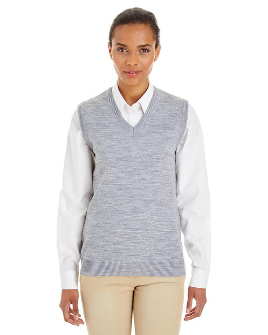 Harriton M415W - Gilet sans manches à col en V Pilbloc pour dames
