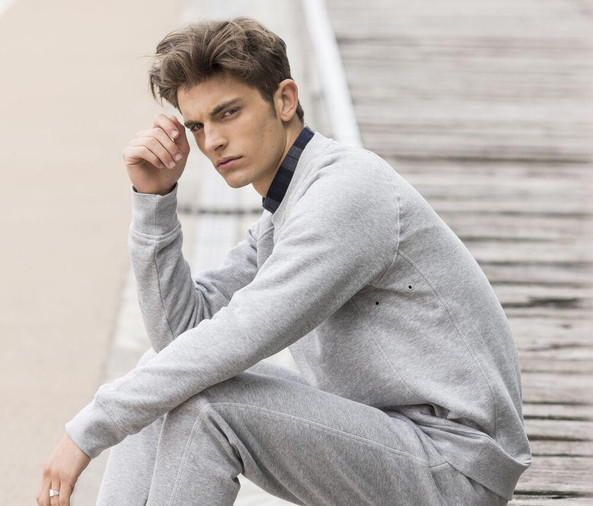 SF Men SF525 - Men's close-fitting sweatshirt with raglan sleeves
