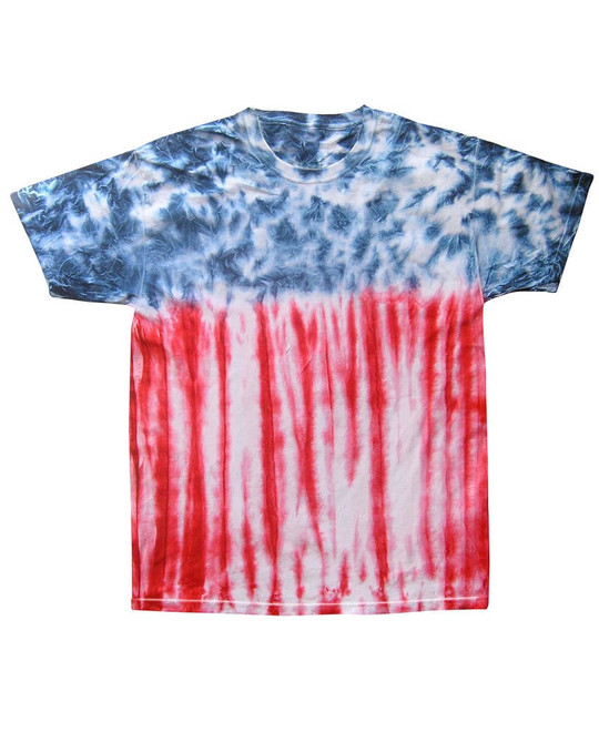 Colortone T343P - Camiseta de Adulto USA Flag