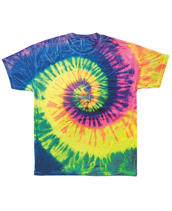 Colortone T355P - Camiseta arco iris neón adulto