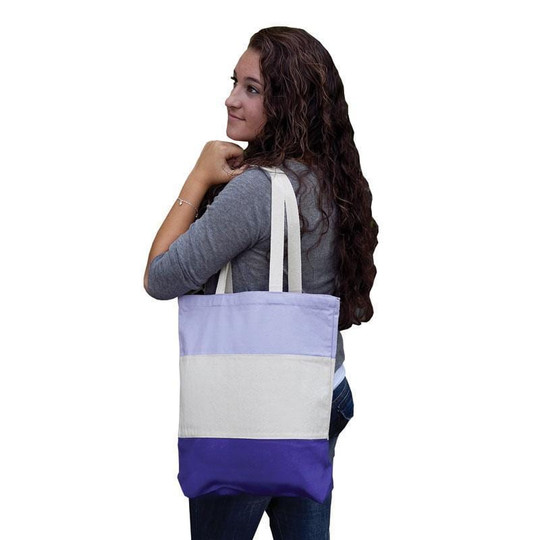 Q-Tees Q125900 - Sac à main professionnel en toile tricolore