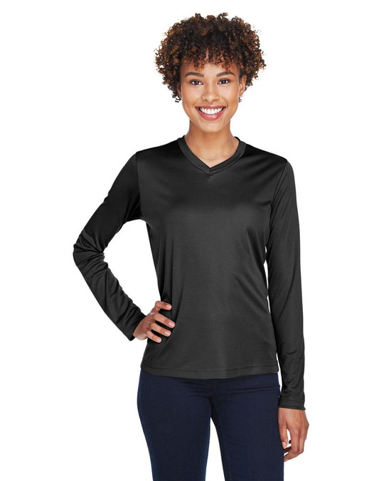 Team 365 TT11WL - T-shirt à manches longues Zone Performance pour femmes