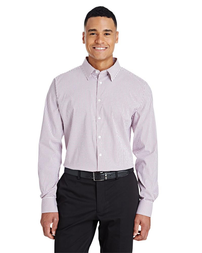 Devon & Jones DG540 - Camisa Micro Windowpane de Rendimiento CrownLux para Hombre