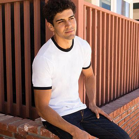 Next Level NL3604 - CAMISETA RINGER DE ALGODÓN PARA HOMBRE
