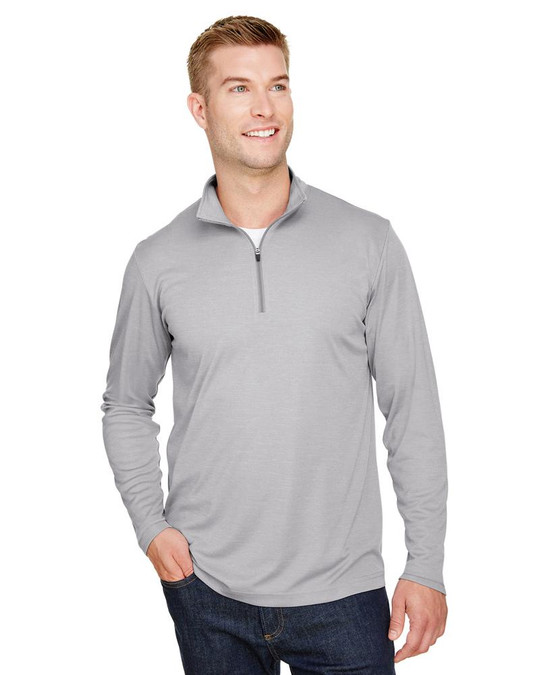 Team 365 TT31H - Quart de zip de performance pour hommes Zone Sonic Heather