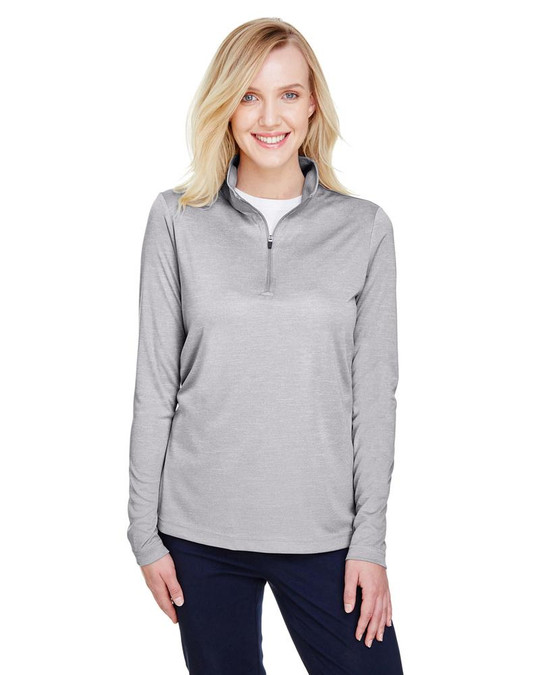 Team 365 TT31HW - Quart de zip de performance Sonic Heather pour femmes Zone