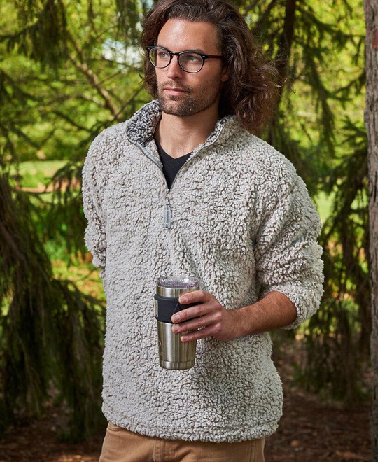 J. America JA8454 - Sherpa 1/4 Zip adulto