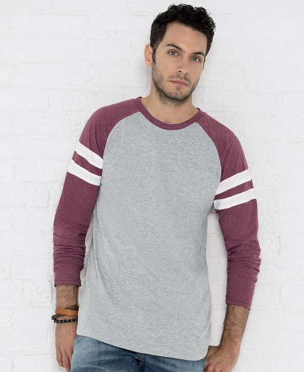 LAT Apparel LA6934 - LAT Men's Gameday Mash-Up Long Sleeve Vintage Fine Jersey Tee
