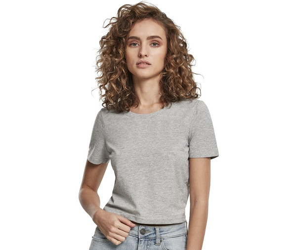 BUILD YOUR BRAND BY042 - T-shirt femme "cropped"