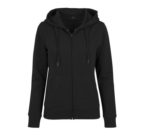 BUILD YOUR BRAND BY069 - Women's hooded zip sweatshirt