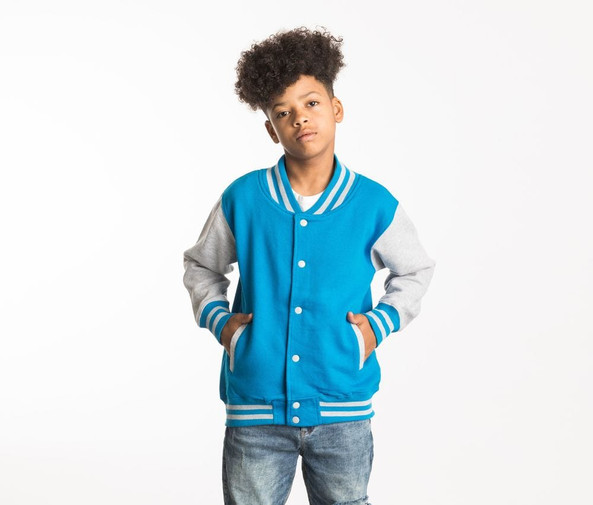 AWDIS JUST HOODS JH043J - Children'S Baseball Sweatshirt