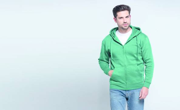 JHK JK297 - Kapuzensweatshirt mit Reißverschluss