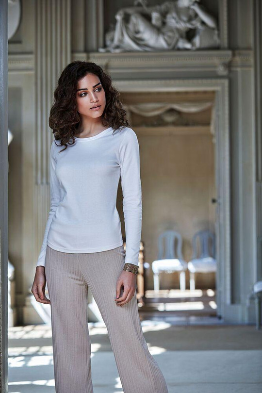 TEE JAYS TJ590 - Glattes Damen-T-Shirt mit langen Ärmeln