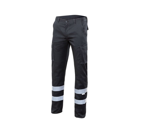 VELILLA V3014S - PANTALON STRETCH MULTIPOCHES À BANDES RÉFLÉCHISSANTES