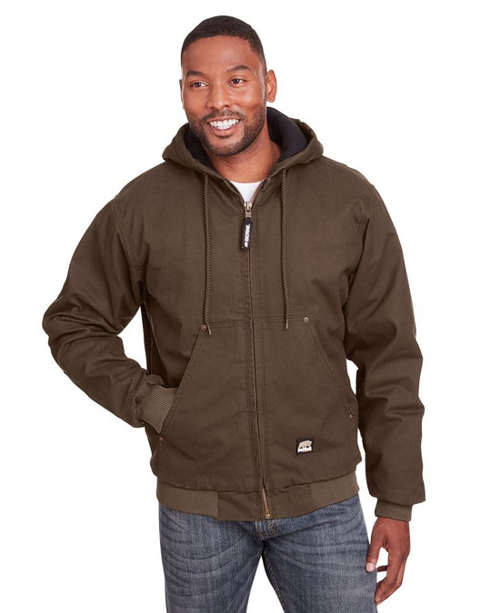 Berne HJ375 - Veste à capuche en coton canard lavé Highland pour homme
