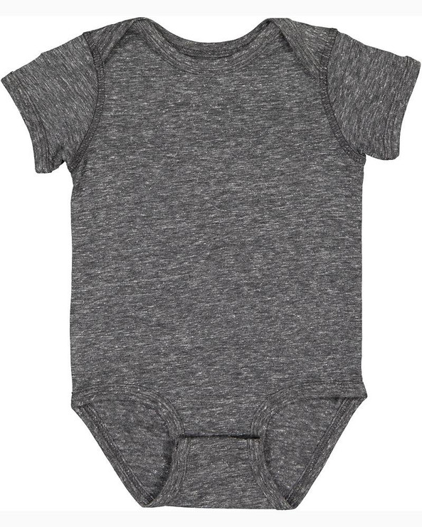 Rabbit Skins 4491 - Infant Harborside Melange Jersey Bodysuit
