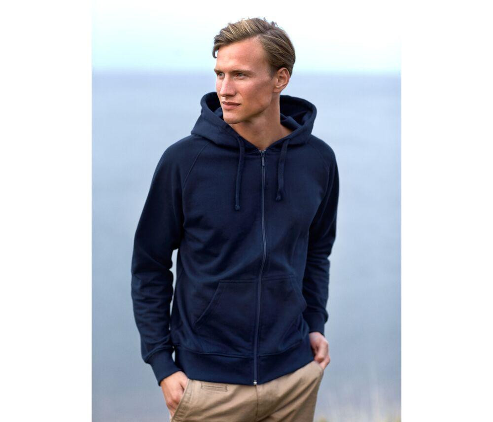 NEUTRAL O63301 - Kapuzensweatshirt mit Reißverschluss Herren