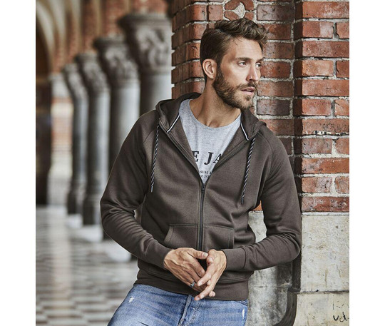 TEE JAYS TJ5435 - Sweatshirt mit Reißverschluss für Herren