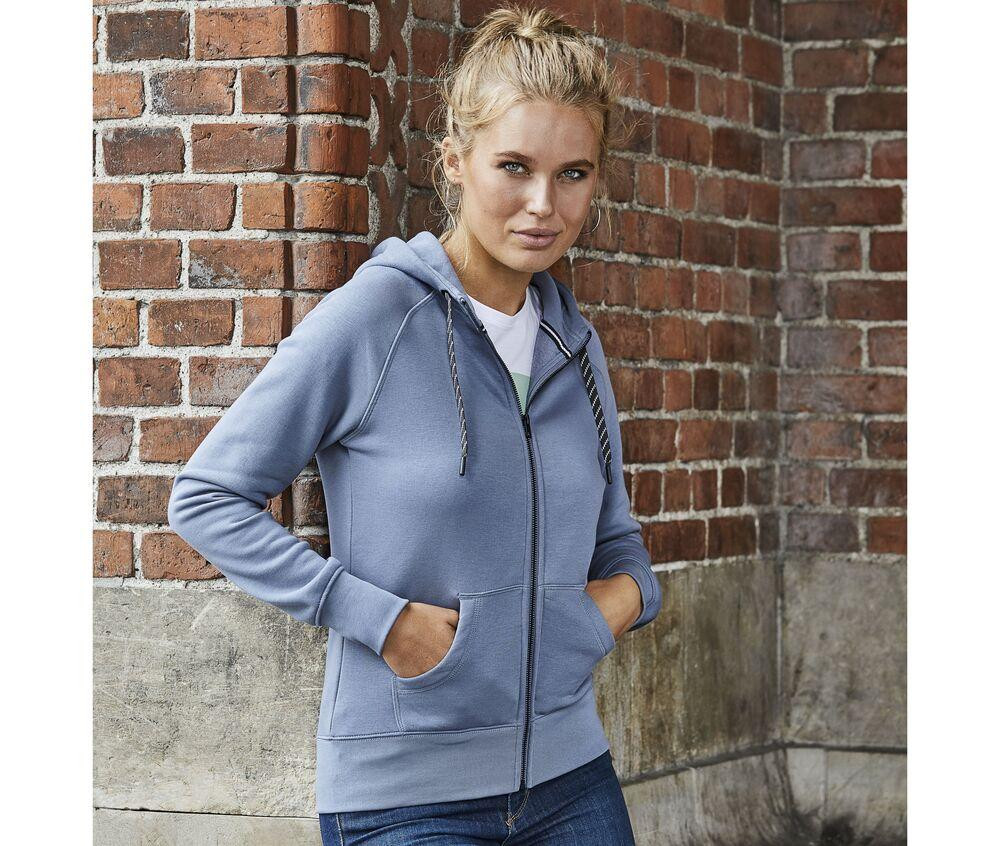 Tee Jays TJ5436 - Damska zasuwana bluza z kapturem