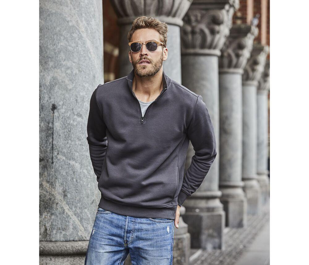Tee Jays TJ5438 - Felpa con mezza zip Uomo