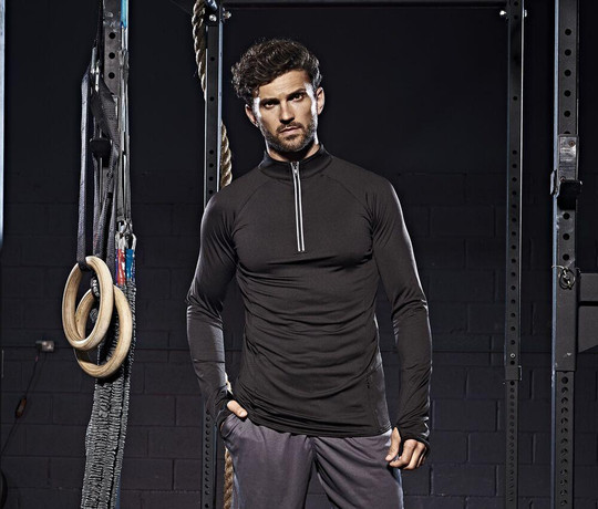 JUST COOL JC030 - COOL FLEX 1/2 ZIP TOP