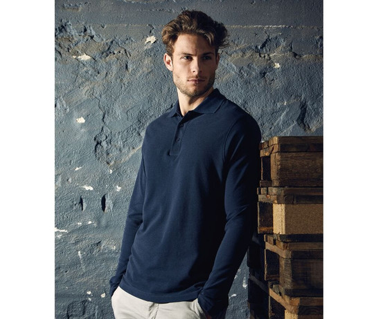 PROMODORO PM4600 - MEN’S LONG SLEEVE HEAVY POLO SHIRT