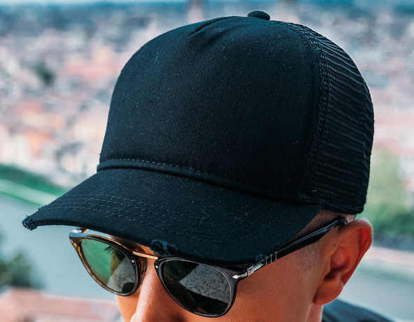 Atlantis ACRADS - Rapper Destroyed 5 Panel Weathered Trucker Cap