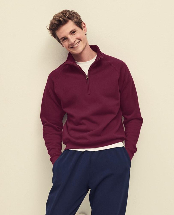 Fruit Of The Loom F62114 - Classic Zip Neck Sweat