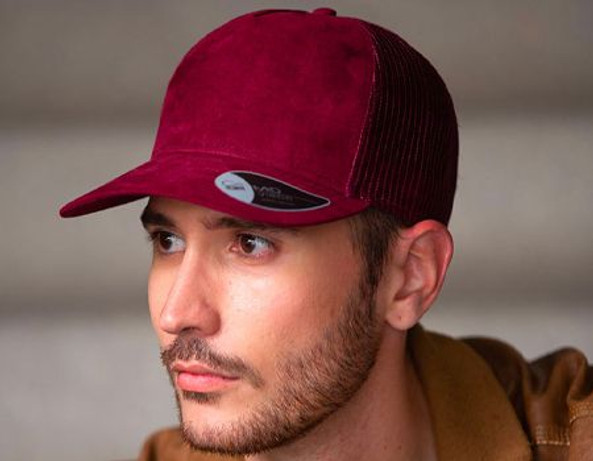 Atlantis ACRASU - Rapper Suede 5 Panel Trucker Cap