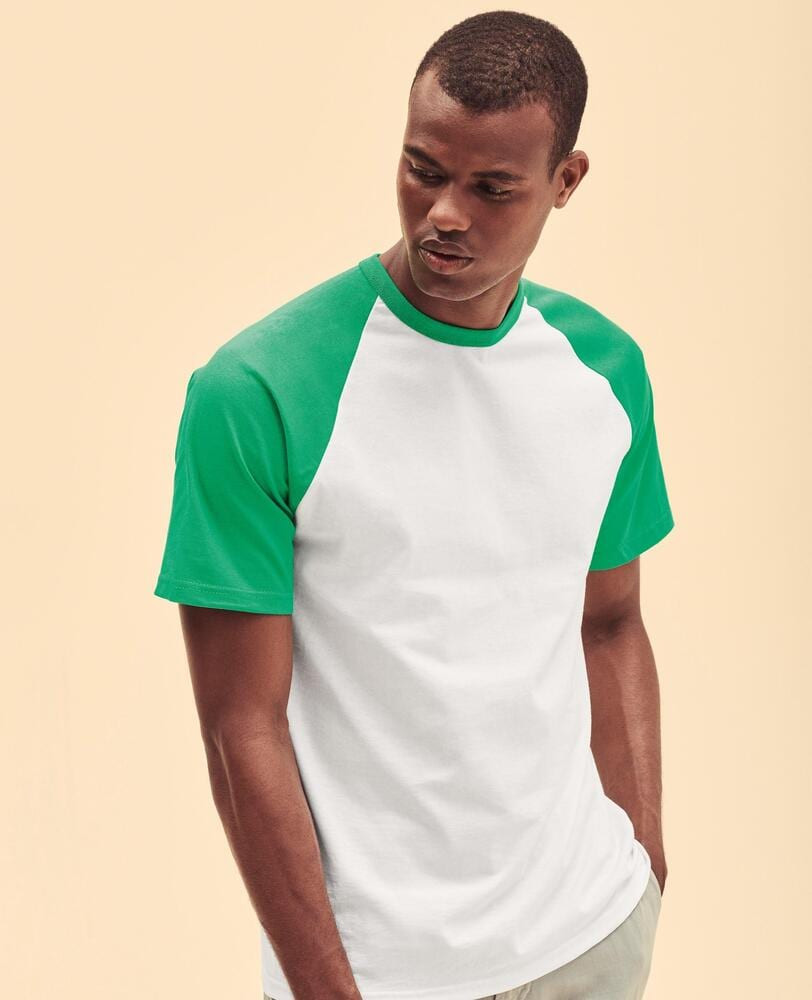 Fruit Of The Loom F61026 - Baseball Short Sleeved T-Shirt