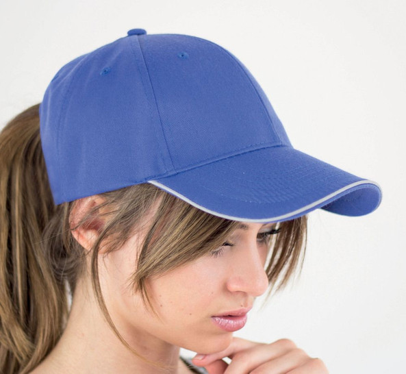 Atlantis ACREFL - Reflect 6 Panel Reflective Piping Baseball Cap