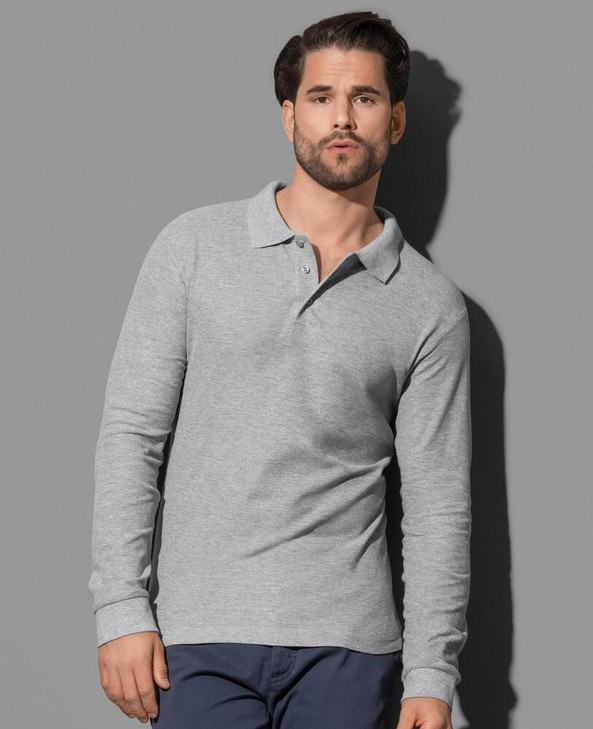 Stedman ST3400 - Classic Long Sleeve Cotton Polo 170gm