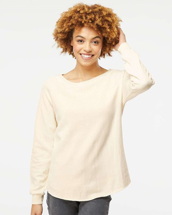 Independent Trading Co. PRM2000 - Women's California Wave Wash Crewneck Sweatshirt