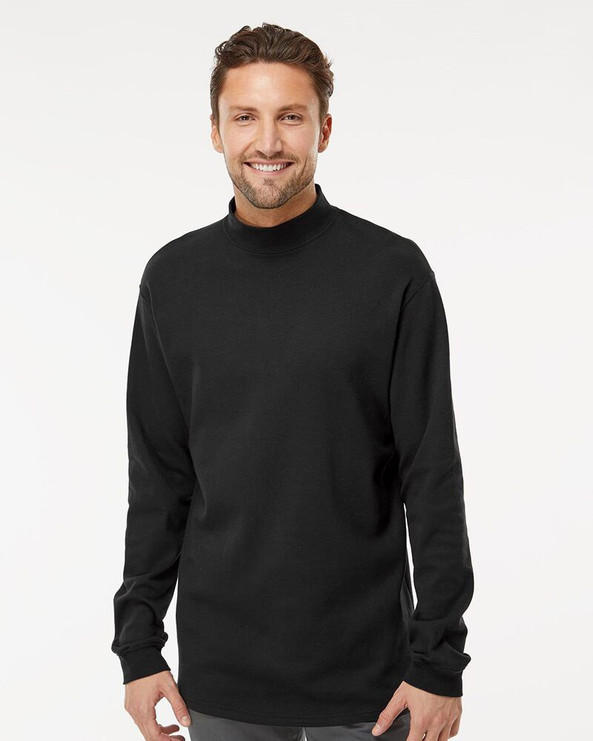 King Fashion KF4600 - Jersey Interlock Mockneck Long Sleeve T-Shirt