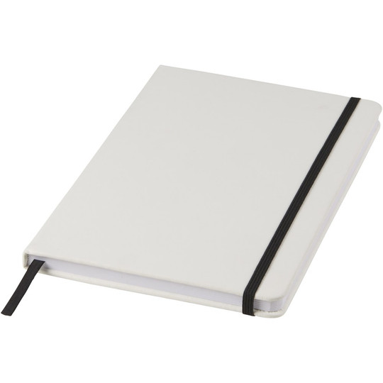 PF Concept 107135 - Carnet de notes blanc A5 Spectrum avec élastique de couleur