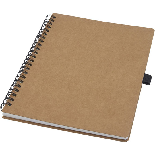 PF Concept 107732 - Cobble A5 Notizbuch mit Spiralbindung aus recyceltem Karton mit Steinpapier